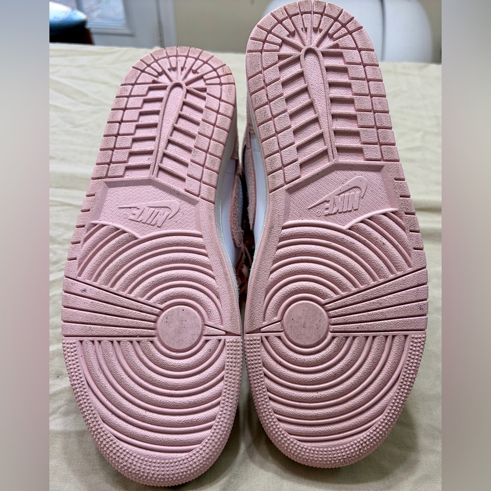 Air Jordan Pink and White Men’s Sneakers - Picture 7 of 7